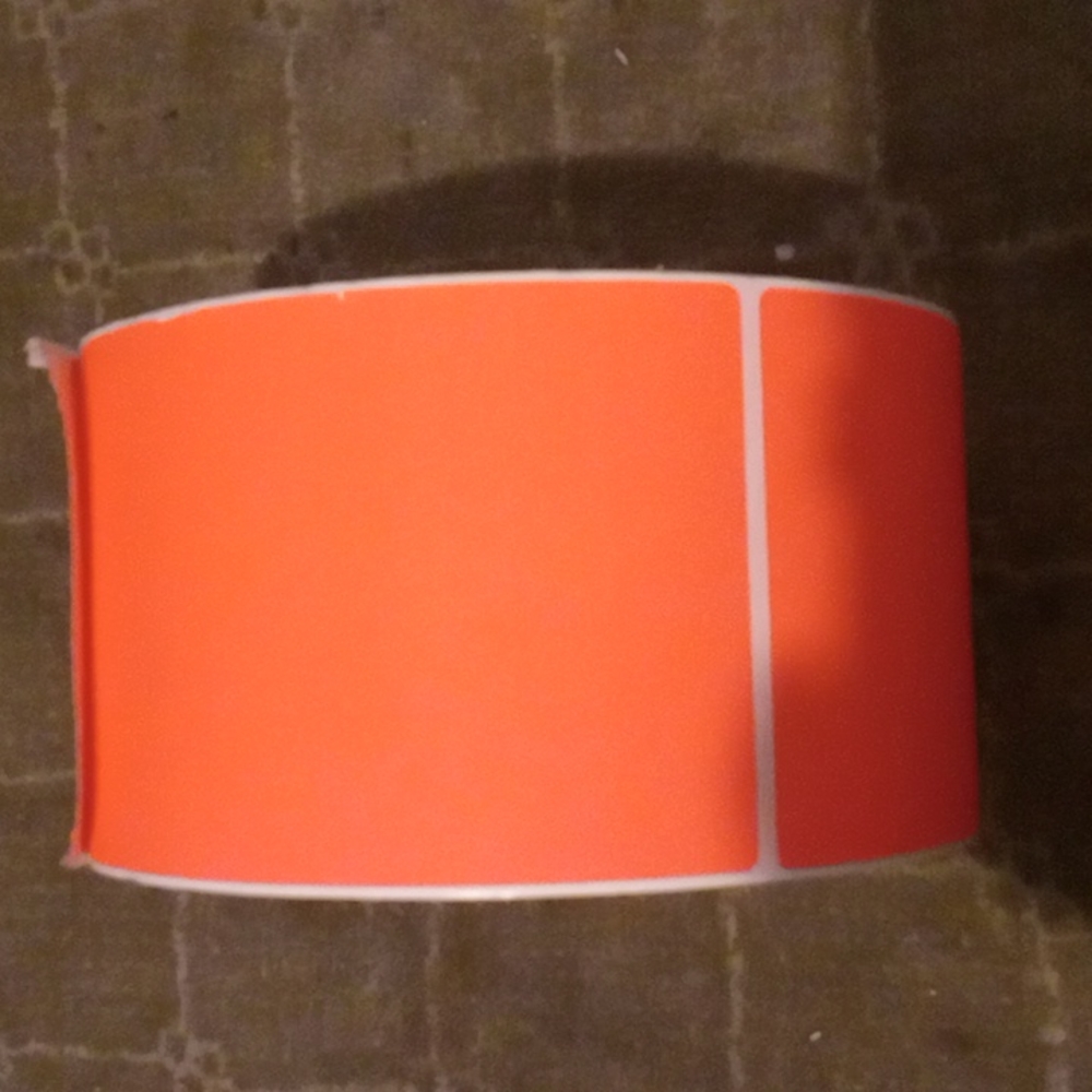 New salmon or yellow uline shipping label large amazing for holidays